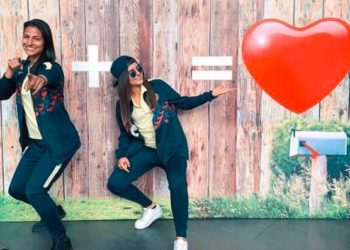 Futbolistas del América celebran su noviazgo