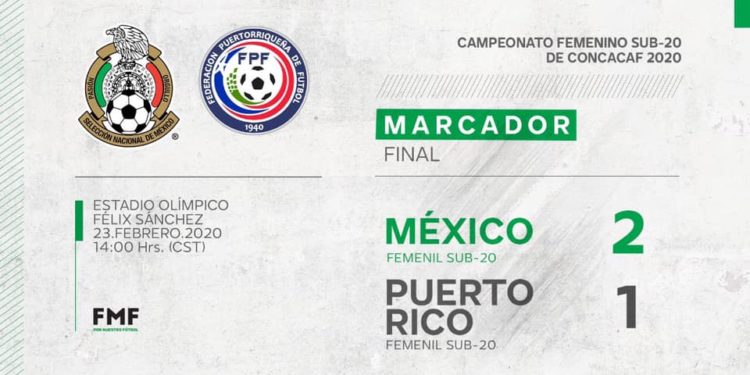 El Tri Femenil Sub-20 derrota a Puerto Rico