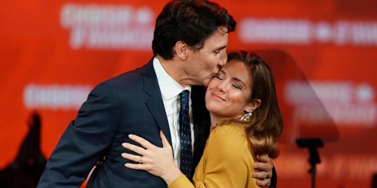 La primera dama de Canadá, Sophie Grégoire Trudeau, da positivo a coronavirus
