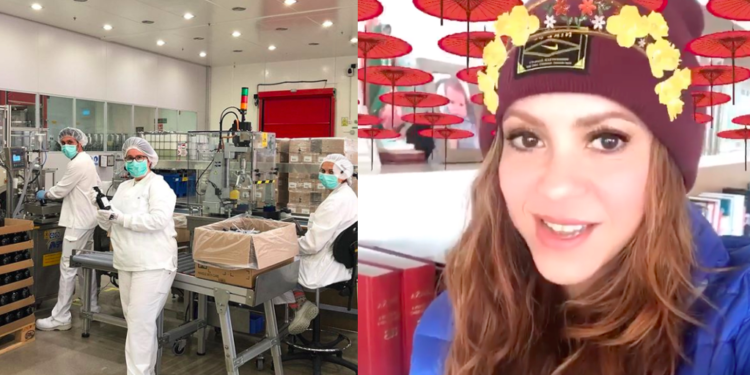 Shakira detiene producción de sus perfumes para hacer gel antibacterial por contingencia de COVID-19