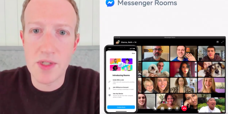 Facebook lanza Messenger Rooms para hacerle la competencia a Zoom