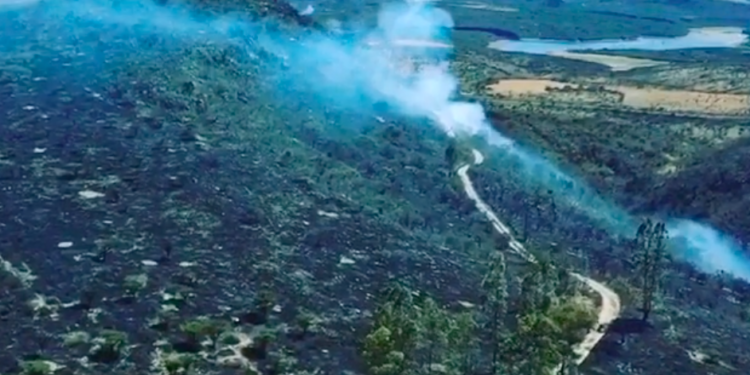 Propiedad de Pepe Aguilar se incendia, se consumieron más de mil hectáreas