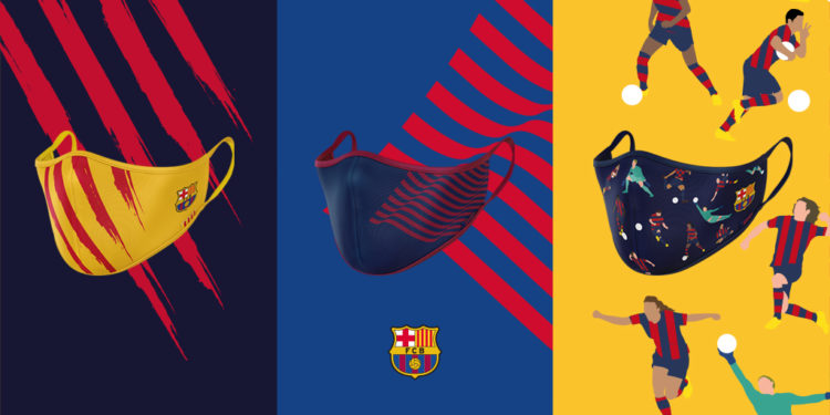 El Barcelona lanza su línea de cubrebocas ecológicos