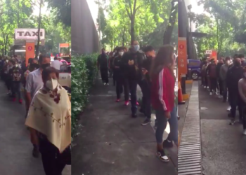 Así fueron las largas filas por la apertura de centros comerciales en CDMX