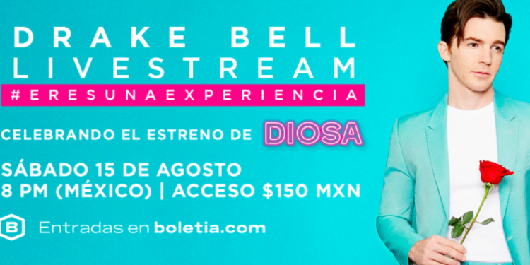 Drake Bell tendrá un streaming live exclusivo para sus fans de México