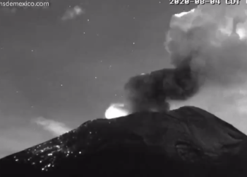 Registró una explosión el Popocatépetl durante la madrugada