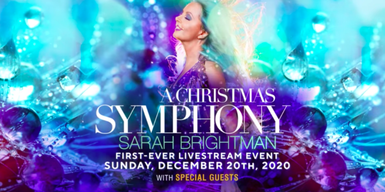 Sarah Brightman ofrecerá su primer show online, titulado «Una sinfonía de Navidad»