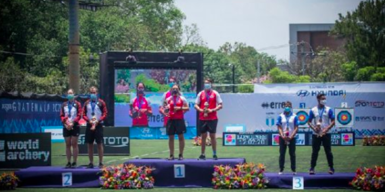 Oro, plata y dos bronces para arqueros mexicanos en Guatemala