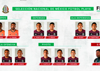 Así quedo la convocatoria de la SNM de Fútbol de Playa