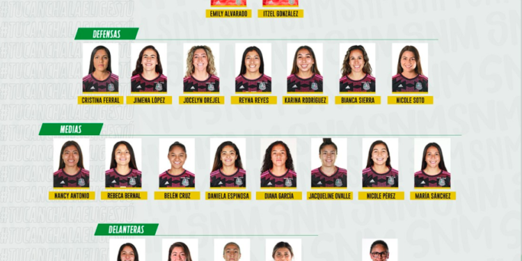 Así quedó la convocatoria de la Selección Nacional de México Femenil