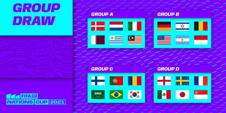 Se realizó el sorteo de la fase de grupos de la FIFAe Nations Cup 2021