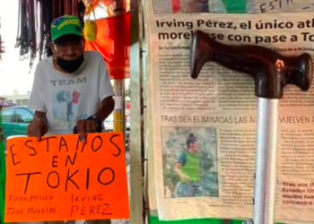 “Estamos en Tokio”, se viraliza mensaje de abuelito del atleta mexicano Irving Pérez