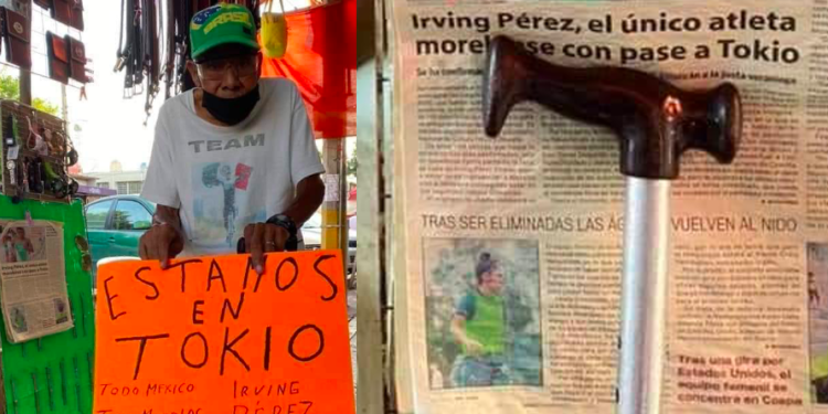 “Estamos en Tokio”, se viraliza mensaje de abuelito del atleta mexicano Irving Pérez