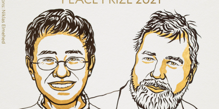 Nobel de la Paz 2021 a María Ressa y Dmitry Muratov por salvaguardar la libertad de expresión