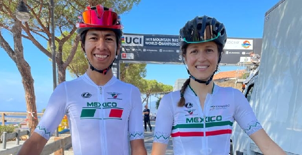 La pedalista mexicana Daniela Campuzano en el lugar 17 del Mundial italiano
