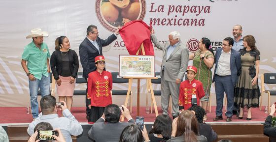 Emite Lotería Nacional billete para exaltar atributos de la papaya mexicana