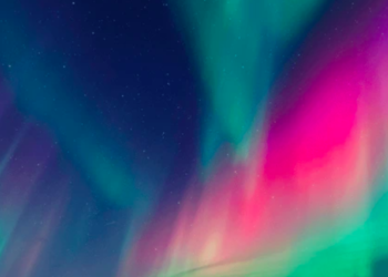 Tormenta solar y auroras boreales en México