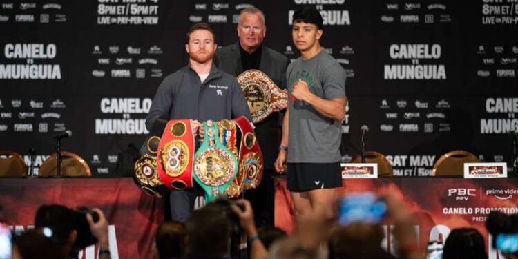 Todo listo para la pelea de este sábado: Canelo vs Munguía