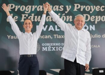 AMLO se retira contento porque Claudia Sheinbaum contará con el apoyo de todo el pueblo