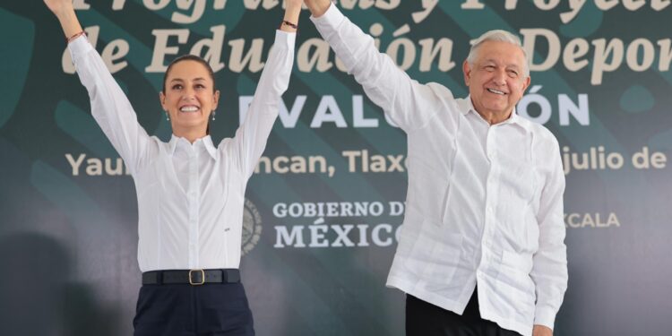 AMLO se retira contento porque Claudia Sheinbaum contará con el apoyo de todo el pueblo