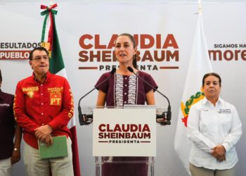 AMLO y Sheinbaum inauguran proyecto de agua saludable en La Laguna