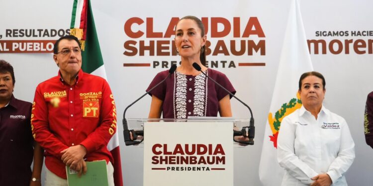 AMLO y Sheinbaum inauguran proyecto de agua saludable en La Laguna