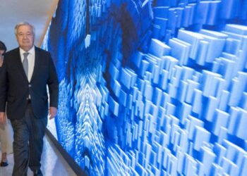 Arte del AI exhibe «ecologismo digital» en la ONU