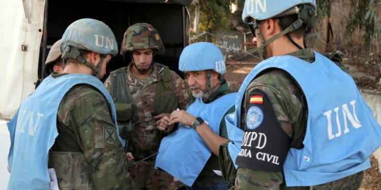 Cascos Azules de la ONU se mantienen en Líbano