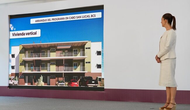 Claudia Sheinbaum lanza programa ‘Vivienda para el Bienestar’ en Los Cabos, con meta de un millón de casas