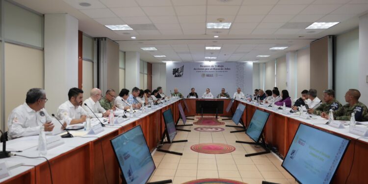 Evalúa Claudia Sheinbaum situación de Acapulco tras paso de huracán «John»