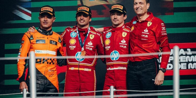 Carlos Sainz se lleva el Gran Premio de México