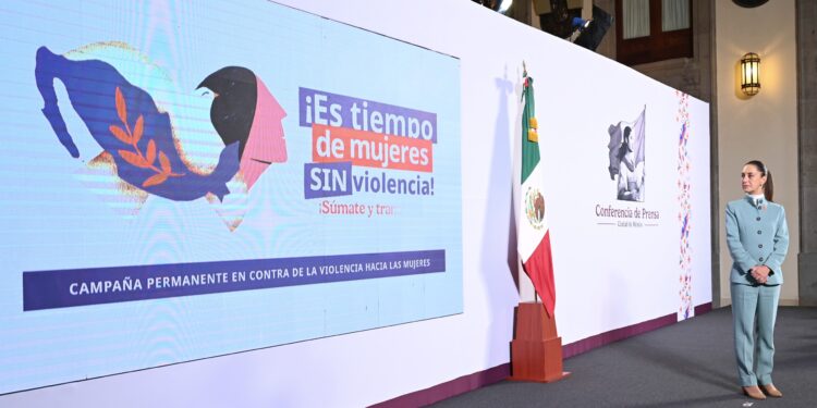 Sheinbaum presenta campaña permanente: ¡Es tiempo de mujeres sin violencia! ¡Súmate y transforma!