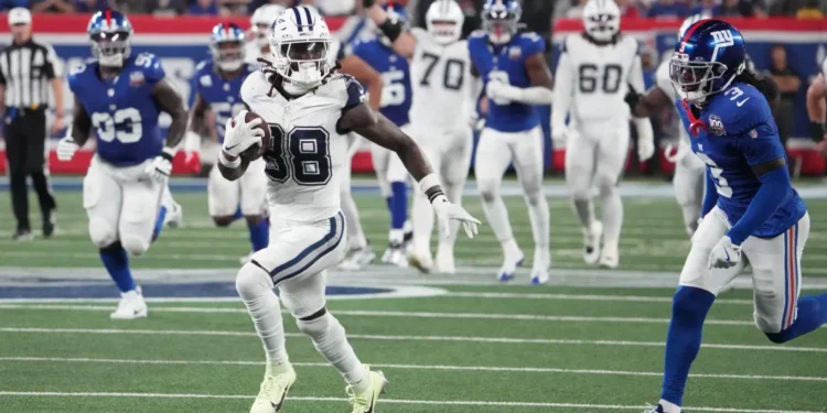 Vaqueros de Dallas derrotan a Gigantes de Nueva York en la NFL