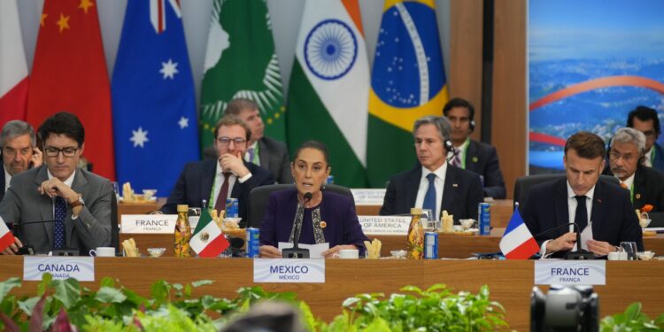 En G20, Sheinbaum propone destinar 1% del gasto militar a programa de reforestación más grande de la historia