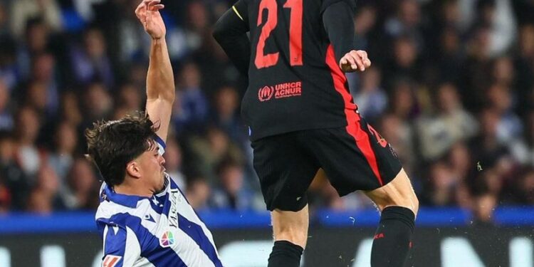 Barcelona cae 1-0 ante la Real Sociedad en La Liga de España