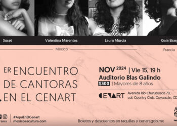 El Primer Encuentro de Cantoras en el CENART será un concierto en homenaje a la esencia femenina