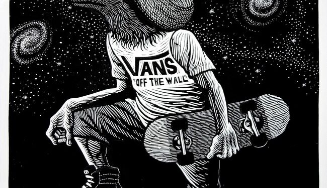 El rock, referente e inspiración en la obra gráfica de Sergio Sánchez Santamaría