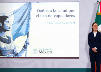 Sheinbaum invita a jóvenes a evitar el consumo de vapeadores; contienen más de 30 sustancias nocivas para la salud