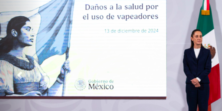 Sheinbaum invita a jóvenes a evitar el consumo de vapeadores; contienen más de 30 sustancias nocivas para la salud