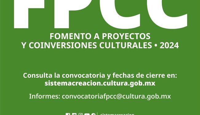 El Sistema Creación publica la convocatoria de fomento a proyectos y coinversiones culturales 2024