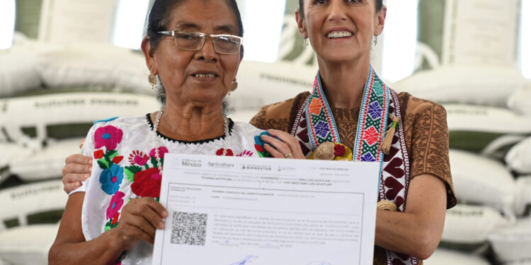 Sheinbaum destaca que Programa de Fertilizantes Gratuitos ya es un derecho constitucional de las y los campesinos