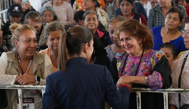 En Edomex, presidenta Claudia Sheinbaum arranca entrega de tarjetas de la Pensión Mujeres Bienestar