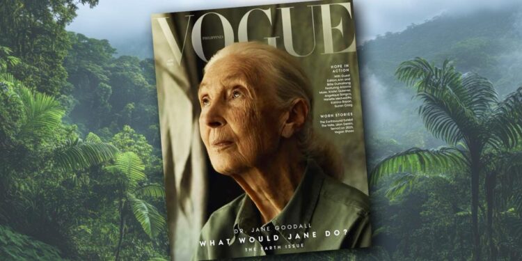Jane Goodall en la portada de Vogue Filipinas: un cambio en la narrativa de las revistas de moda