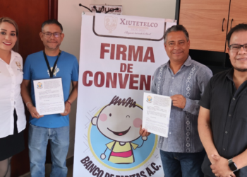 Xiutetelco suma corazones por la vida: se firma convenio con Banco de Tapitas en apoyo a niñas y niños con cáncer